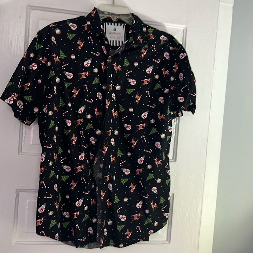 Denim & Flower - Christmas button down